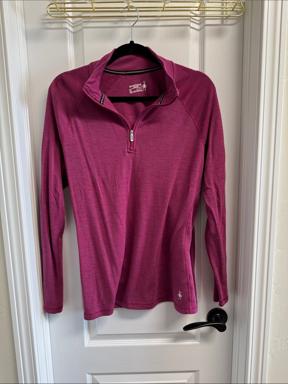 Smartwool Women's 1/4 Zip Pullover - Berry Pink